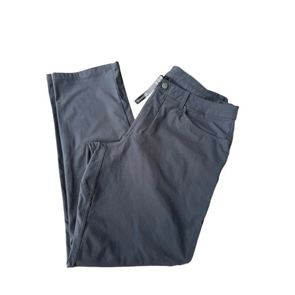 Lululemon ABC Classic-Fit Pant 36 Mens Grey Technical 5-Pocket Trousers